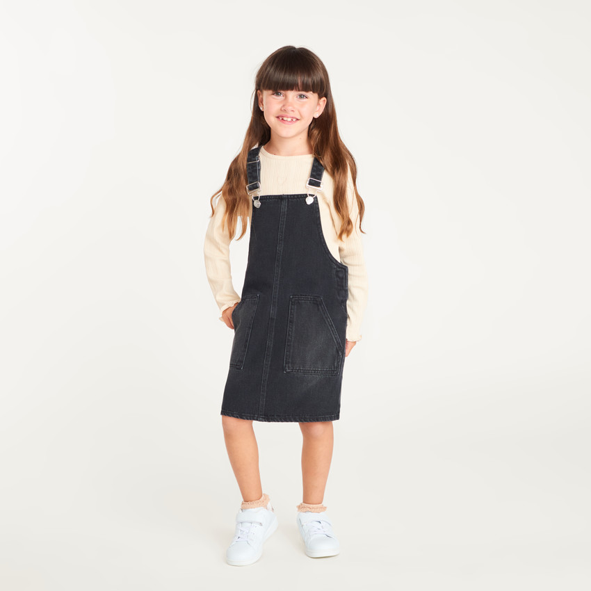 Ropa de mezclilla en forma de vestido niña 