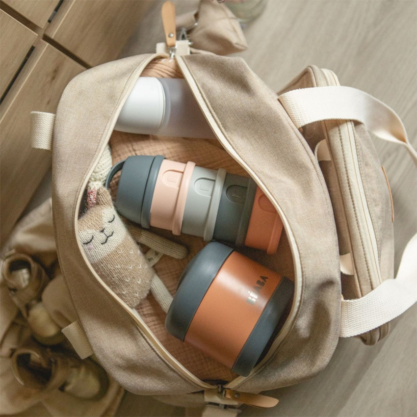 Sac à langer + accessoires Genève II Eco terre d'argile 