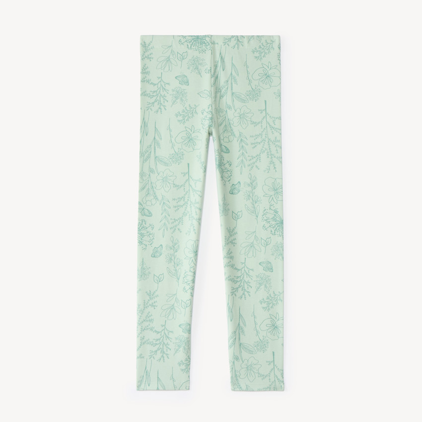 Legging de niña con estampado de flores 