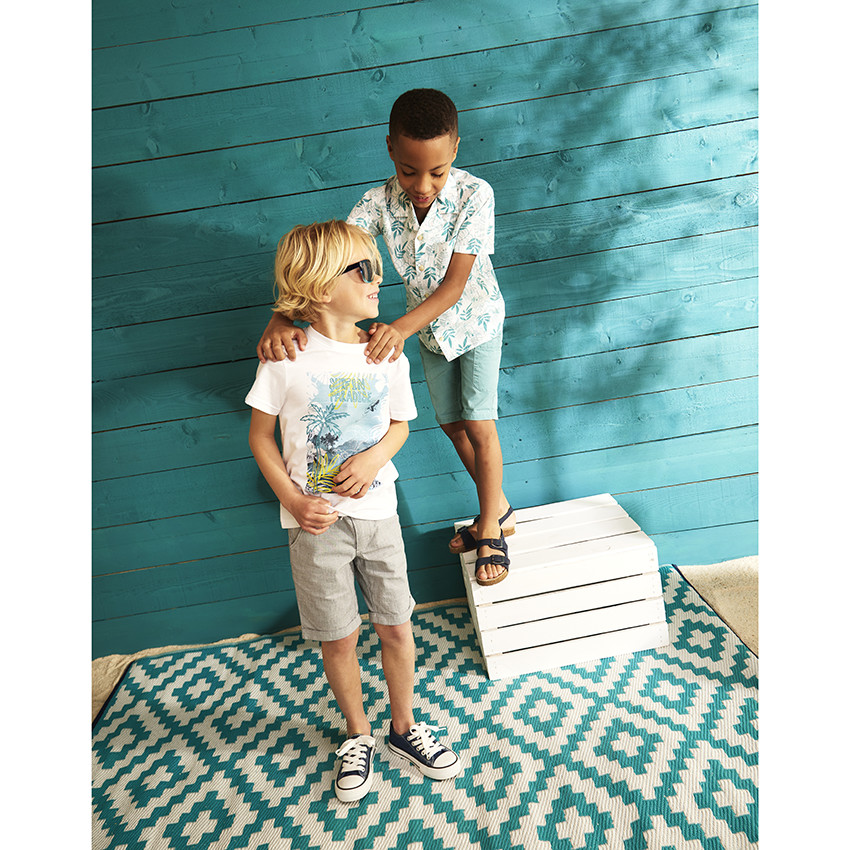 Bermudas de algodón liso para niño  Additional Bermudas de algodón liso para niño