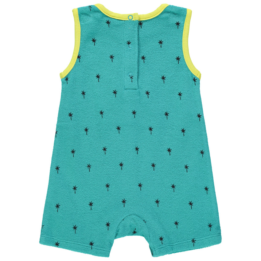 Mono corto toalla estampado palmeras 