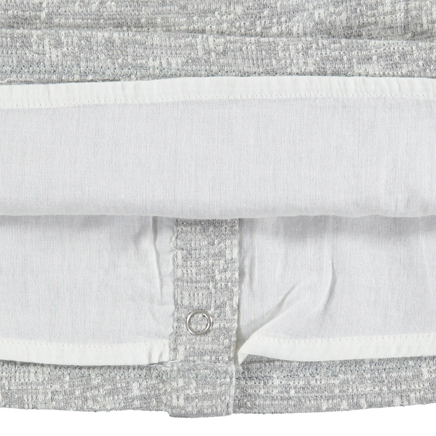 Vestido de manga larga de punto de fantasía con Smiley estampado 