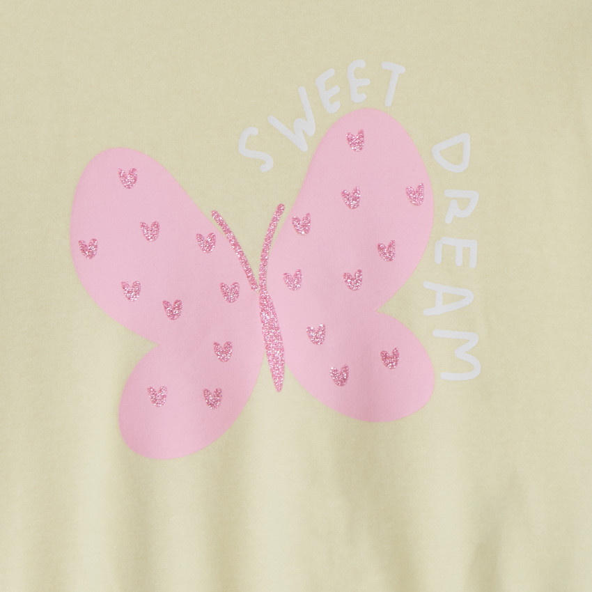 Sudadera oversized estampada para bebé niña 