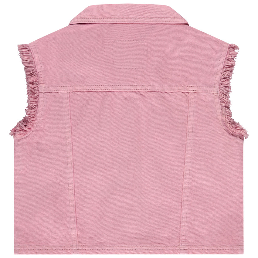 Chaleco vaquero sin mangas con tachuelas decorativas para niña  Additional Chaleco vaquero sin mangas con tachuelas decorativas para niña