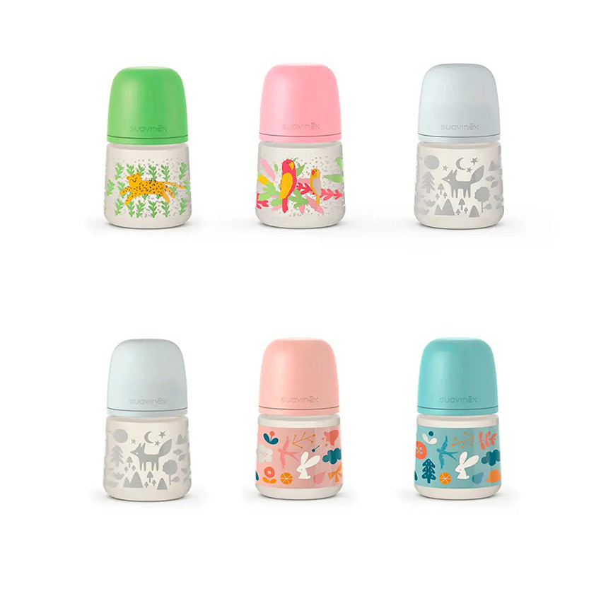 Biberón con tetina fisiológica SX PRO S 150ml Prints (modelo aleatorio) 