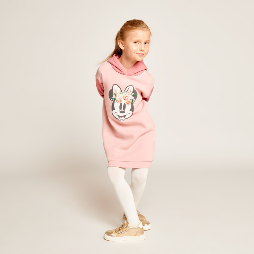 Vestido con capucha de felpa Minnie Disney para niña 