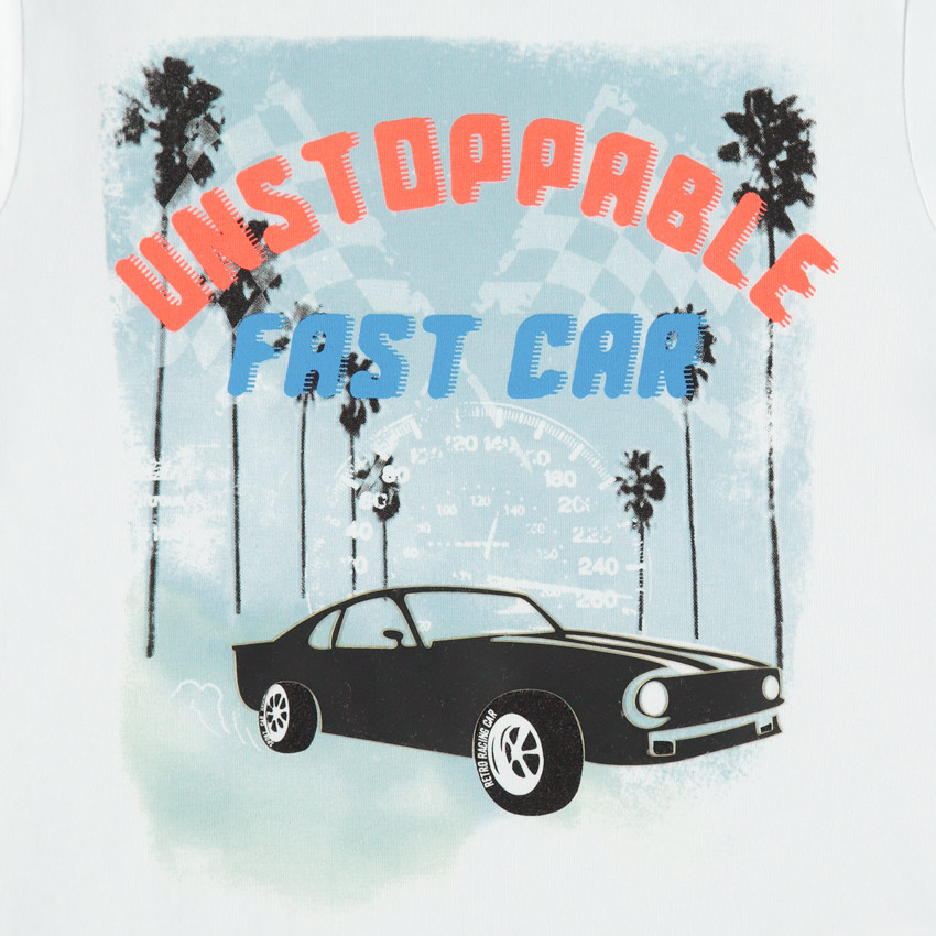 Camiseta de manga larga de punto con estampado de coche  Additional Camiseta de manga larga de punto con estampado de coche