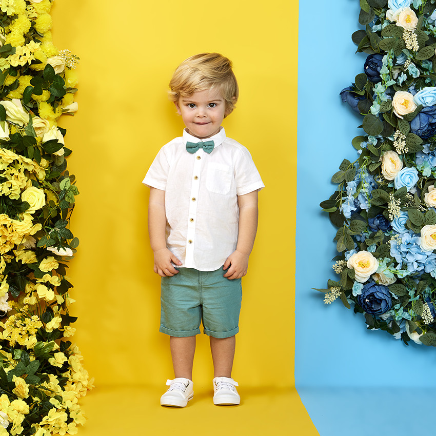 Conjunto 2 piezas con pajarita para bebé niño 