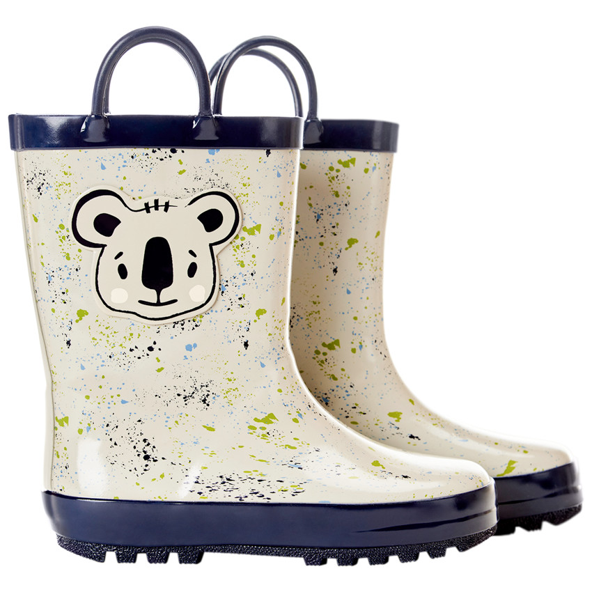 Botas de lluvia de goma con parche de koala niño 
