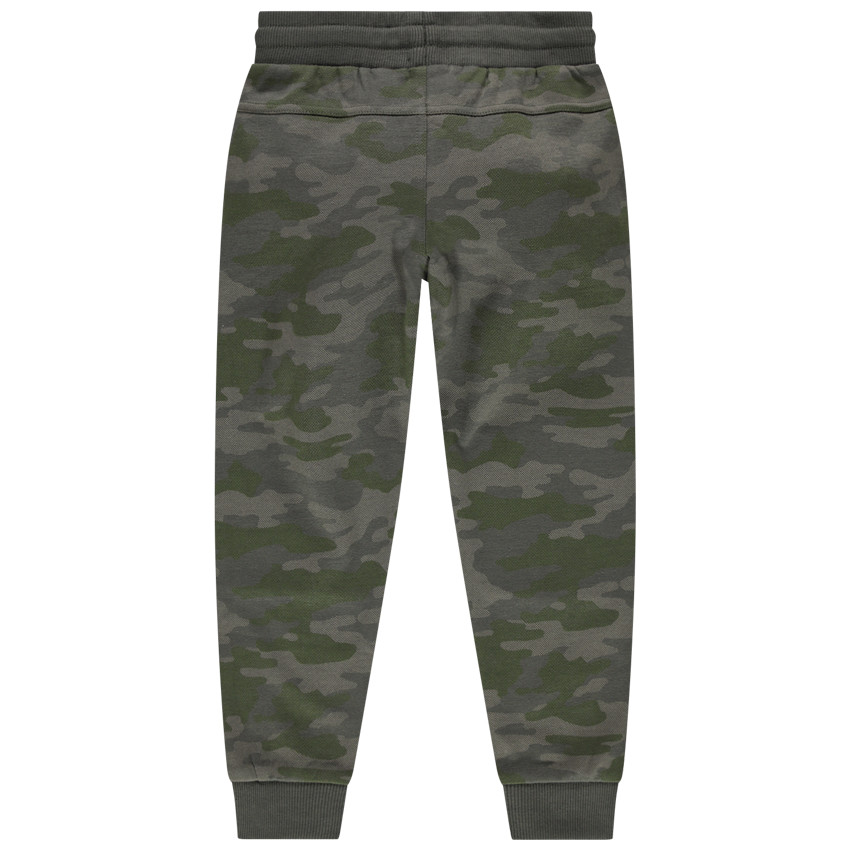 Pantalón de chándal de felpa con dibujo de camuflaje 