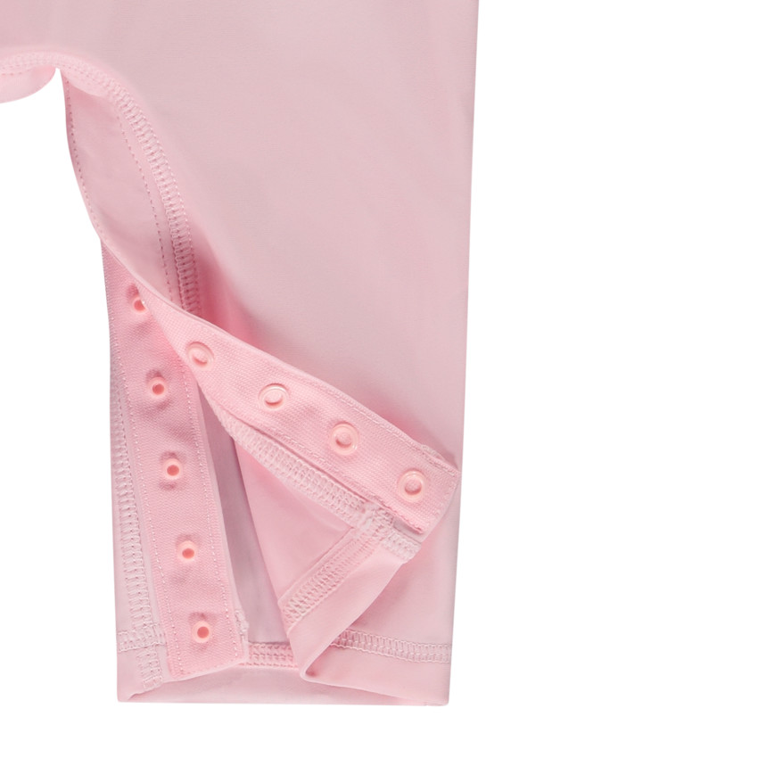 Combina anti-UV con estampado de flamenco rosa para bebé niña 