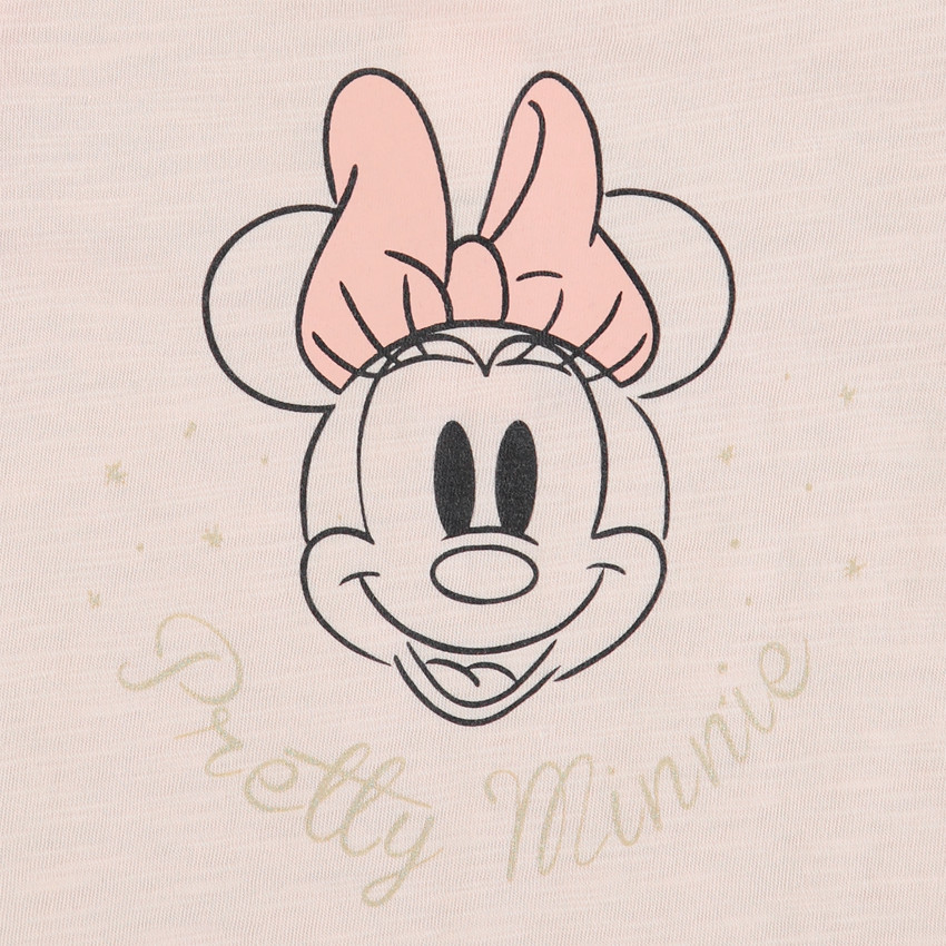 Conjunto de túnica con print de Minnie Mouse de Disney y leggings con estampado all-over 