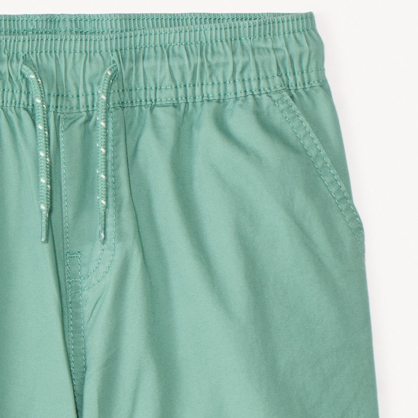 Bermuda liso de popelín para niño 