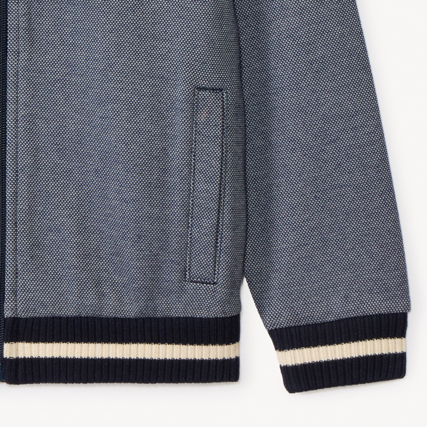 Chaleco de cuello teddy de piqué para niño 