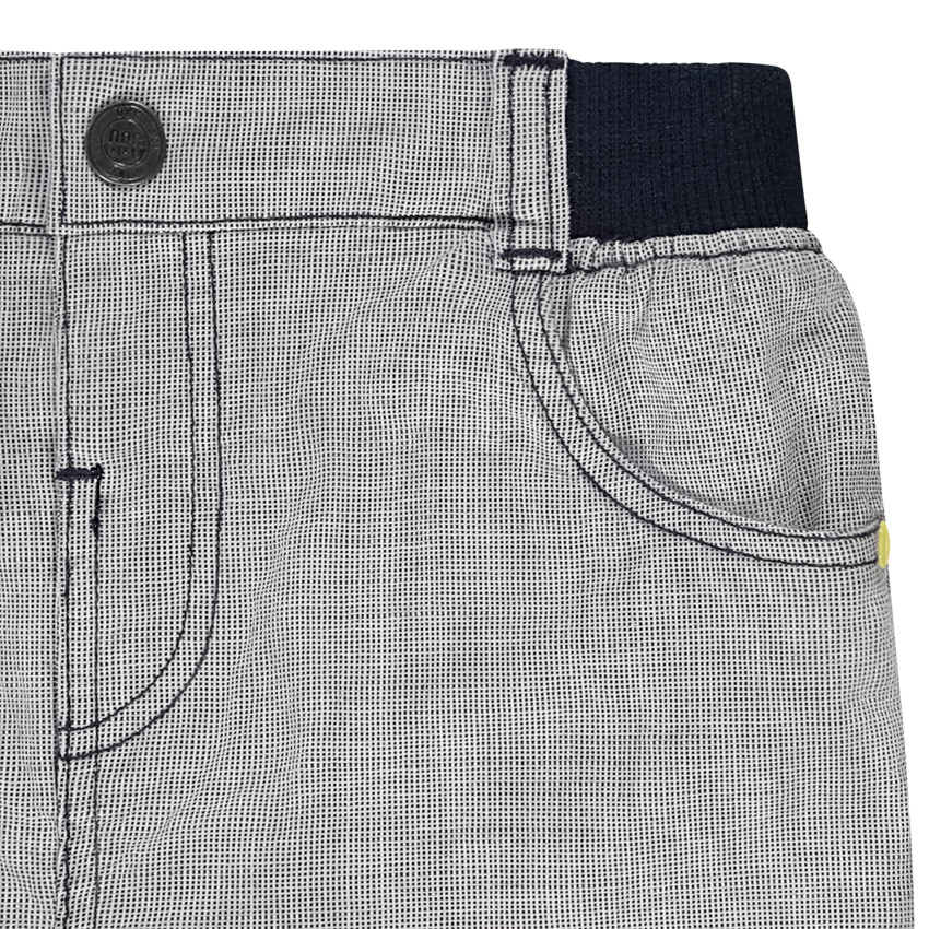 Conjunto corto de 2 piezas a micro cuadros para bebé niño 