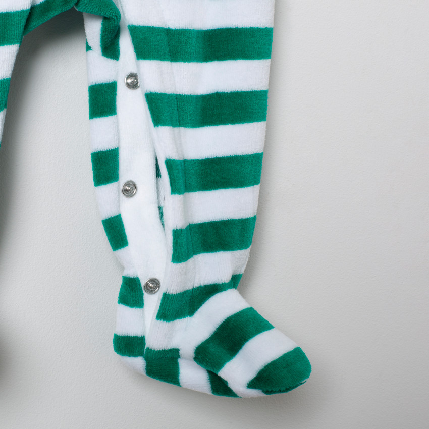 Pelele de terciopelo motivo  Papa Noel  