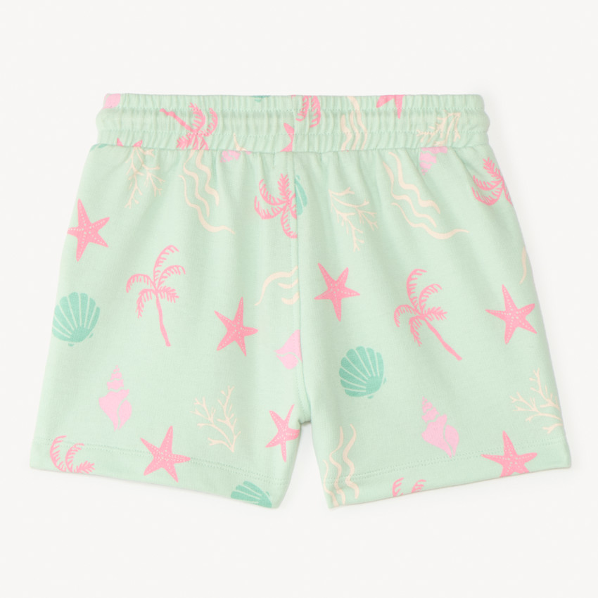 Pantalones cortos de felpa con diseño para niña 