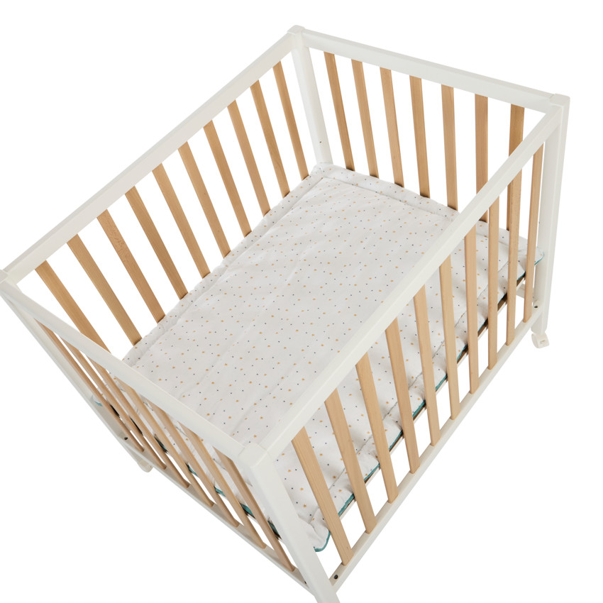 Alfombra de parque bicolor 70 x 95 cm con estampado de mariposas 