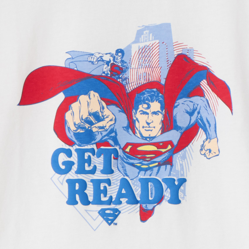 Camiseta de manga corta con estampado de Superman Warner para niño 