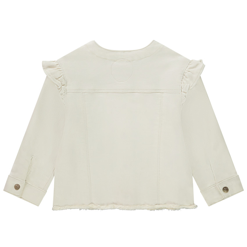 Chaqueta vaquera bordada para bebé niña 