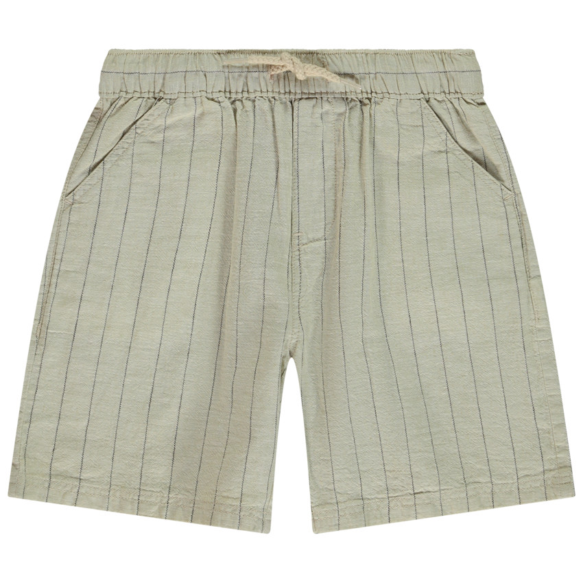 Bermudas de lona a rayas para niño 