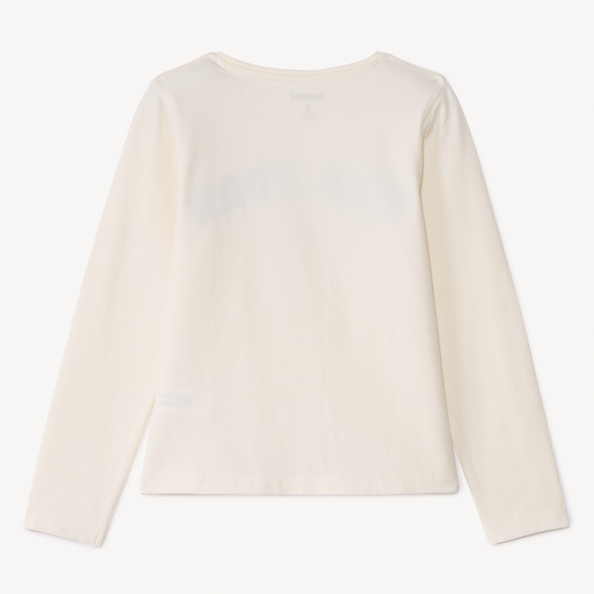 T-shirt manches longues ourson avec broderie pour fille 