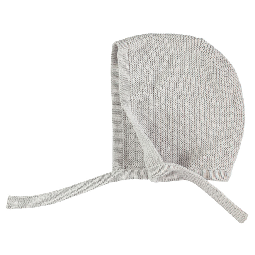 Gorro de punto tricotado con cordones anudables  Additional Gorro de punto tricotado con cordones anudables