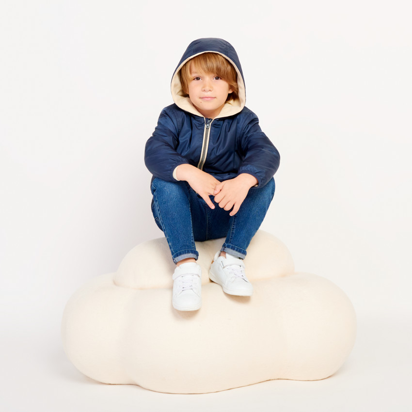 Cortavientos con 50% de poliéster reciclado para niño 