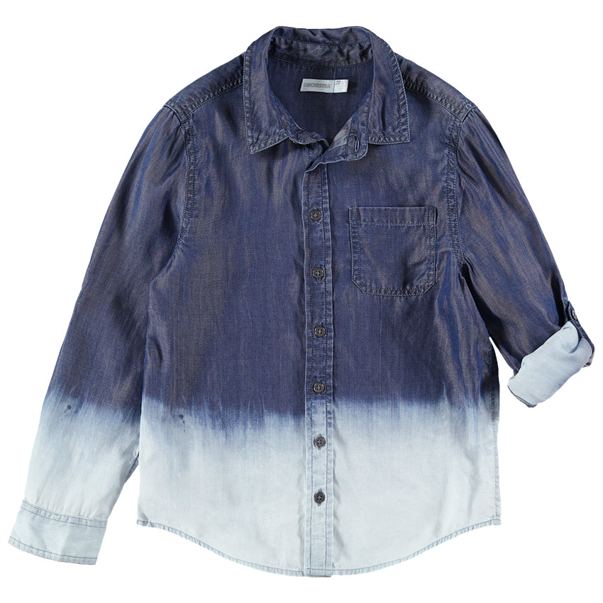Júnior - Camisa de manga larga con efecto tie and dye y bolsillo  Additional Júnior - Camisa de manga larga con efecto tie and dye y bolsillo