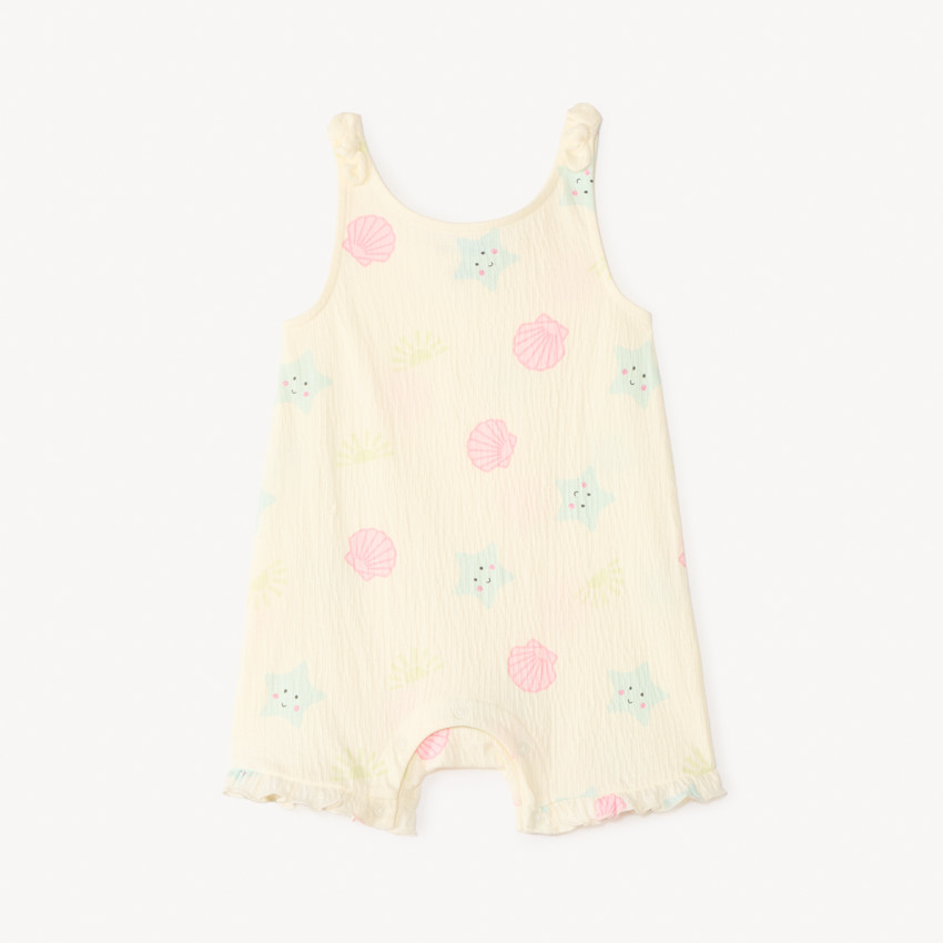 Mono corto estampado playa para niña 