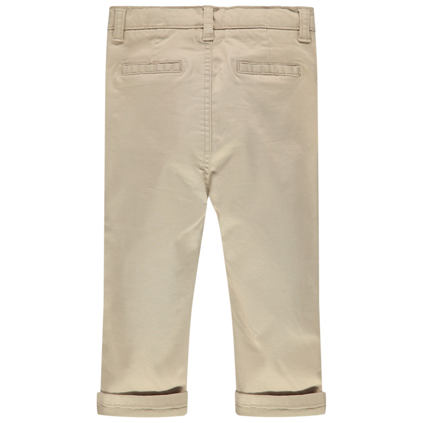 Pantalón liso de tela con bolsillos  Additional Pantalón liso de tela con bolsillos