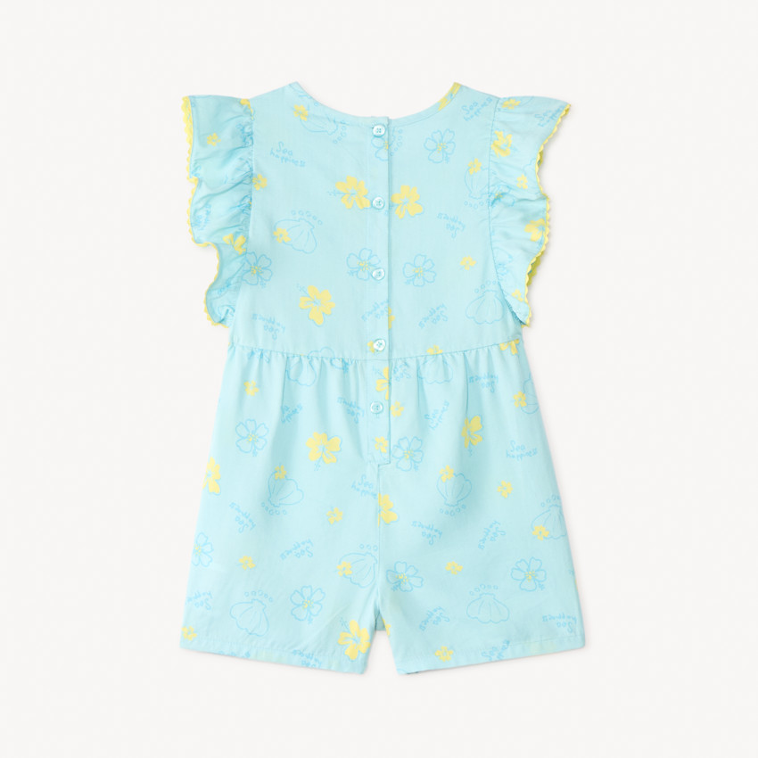 Mono corto con estampado floral para niña 