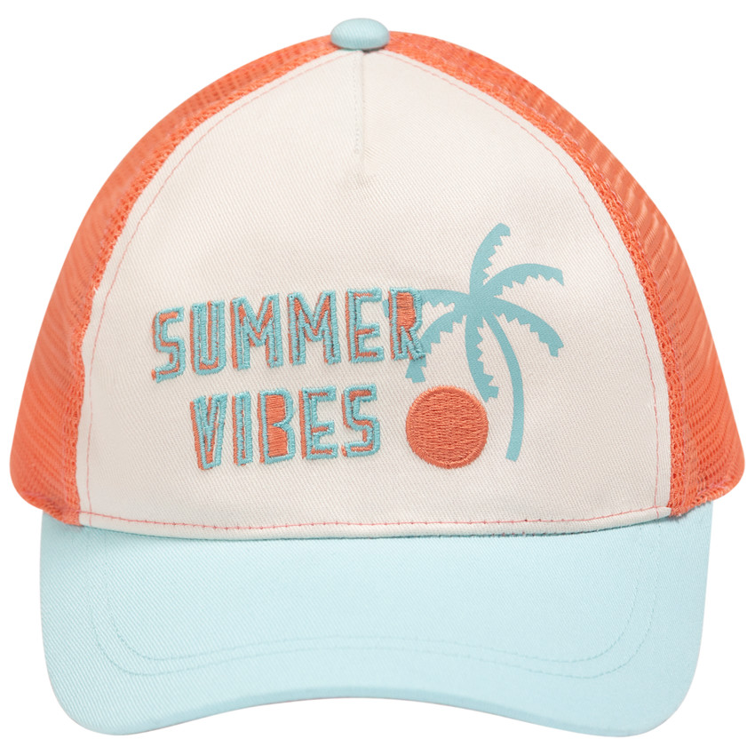 Gorra de mesh con bordado 3D para niño 