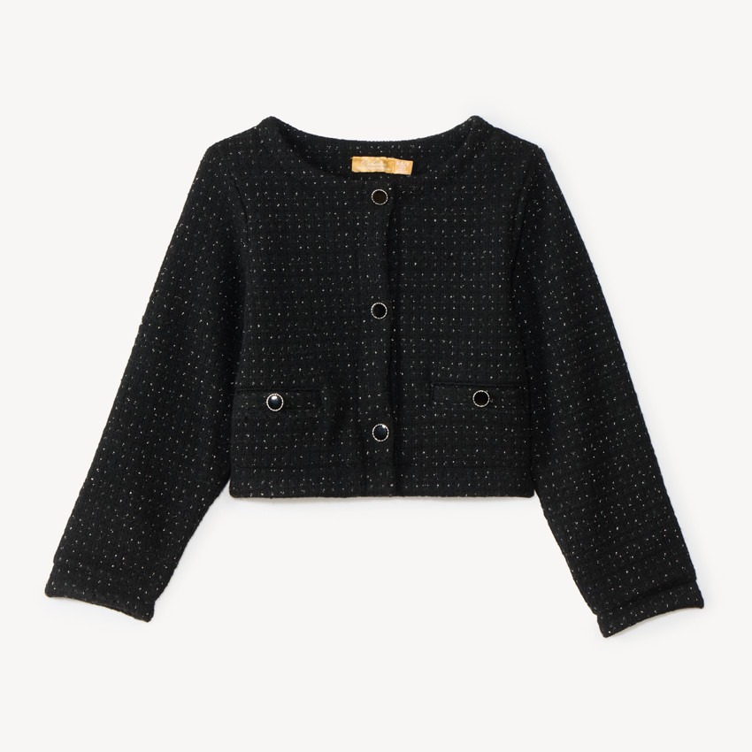 Chaqueta de sastre brillante de malla fantasía niña 