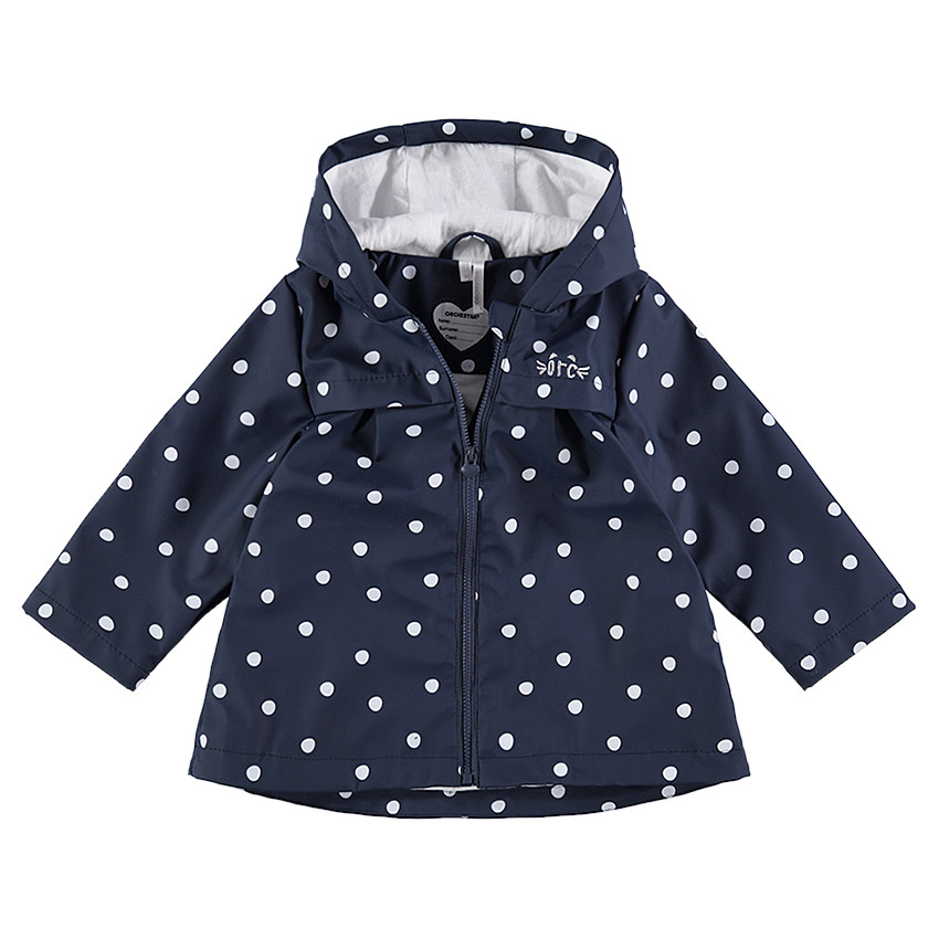 Parka de goma con lunares all over y forro de punto  Additional Parka de goma con lunares all over y forro de punto