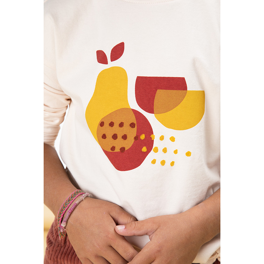 Camiseta de manga larga con estampado de peras para niña  Additional Camiseta de manga larga con estampado de peras para niña