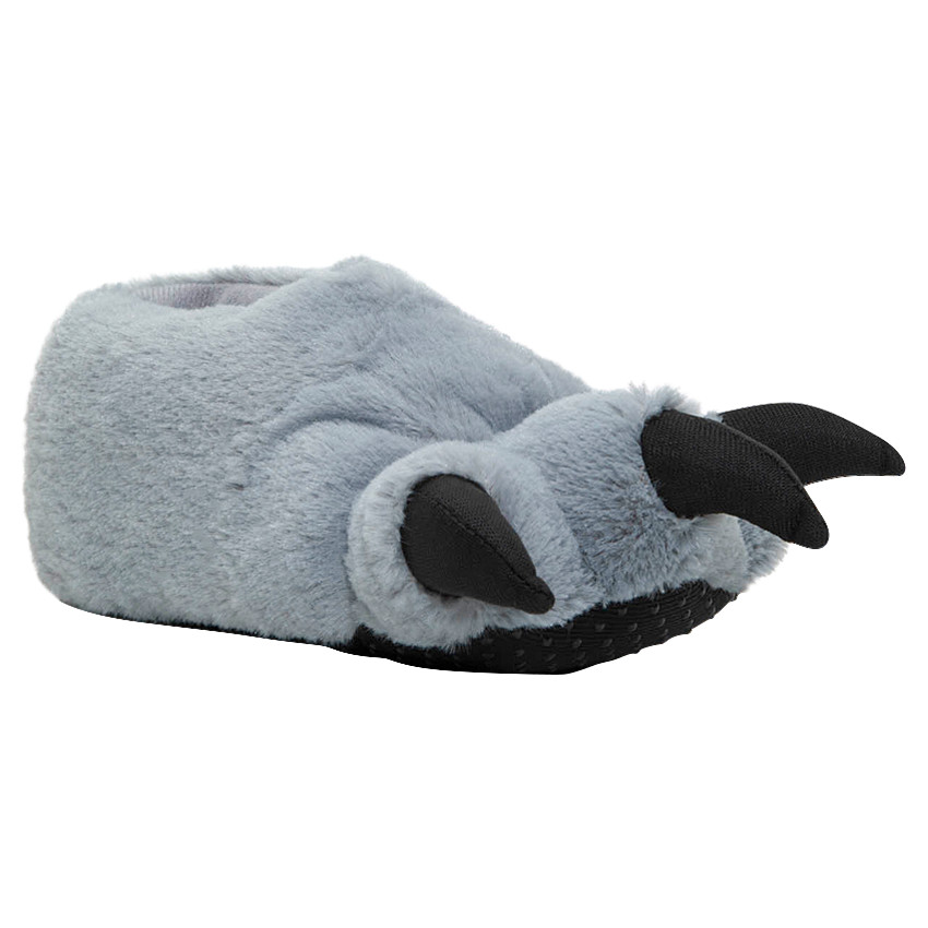 Chaussons peluche forme patte de monstre du 24 au 27 