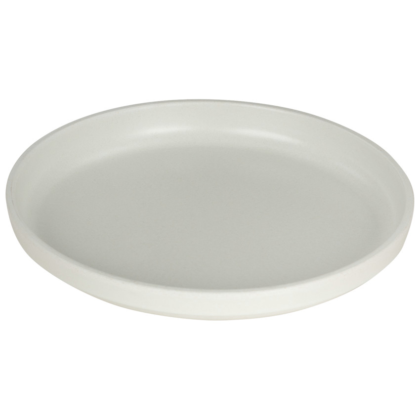 Plato redondo de bambú Gris 