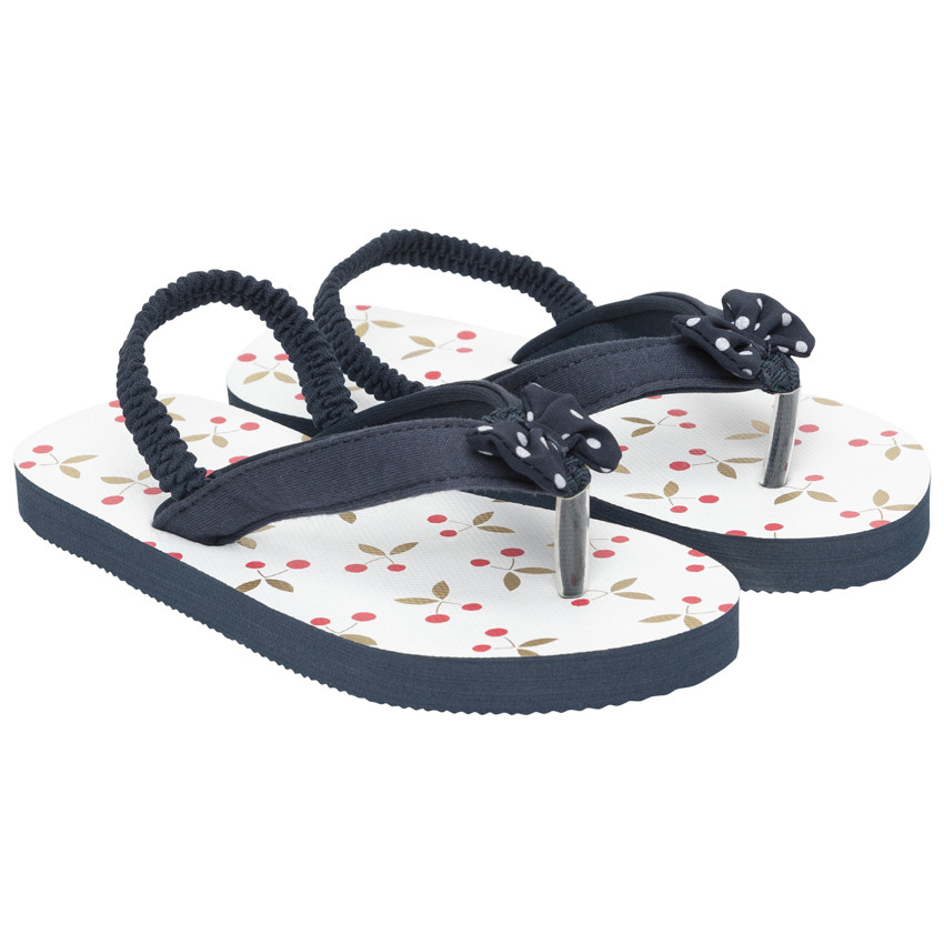 Tongs impresas de cerezas para niña con tirante según la edad 