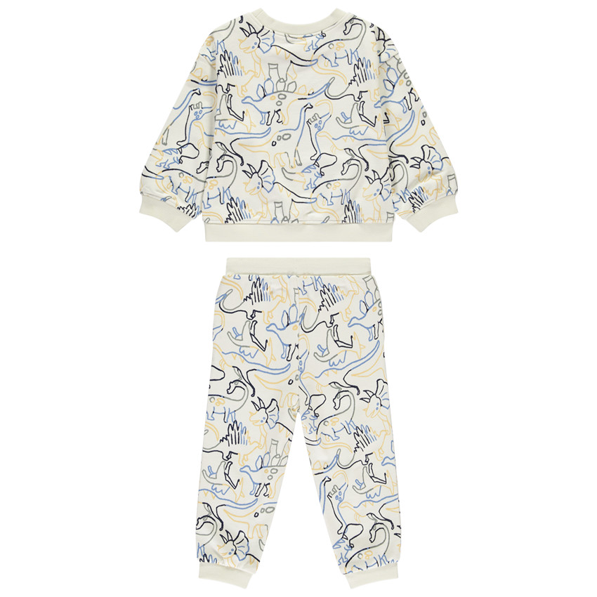 Conjunto jogging total look estampado de dinosaurios para bebé niño 