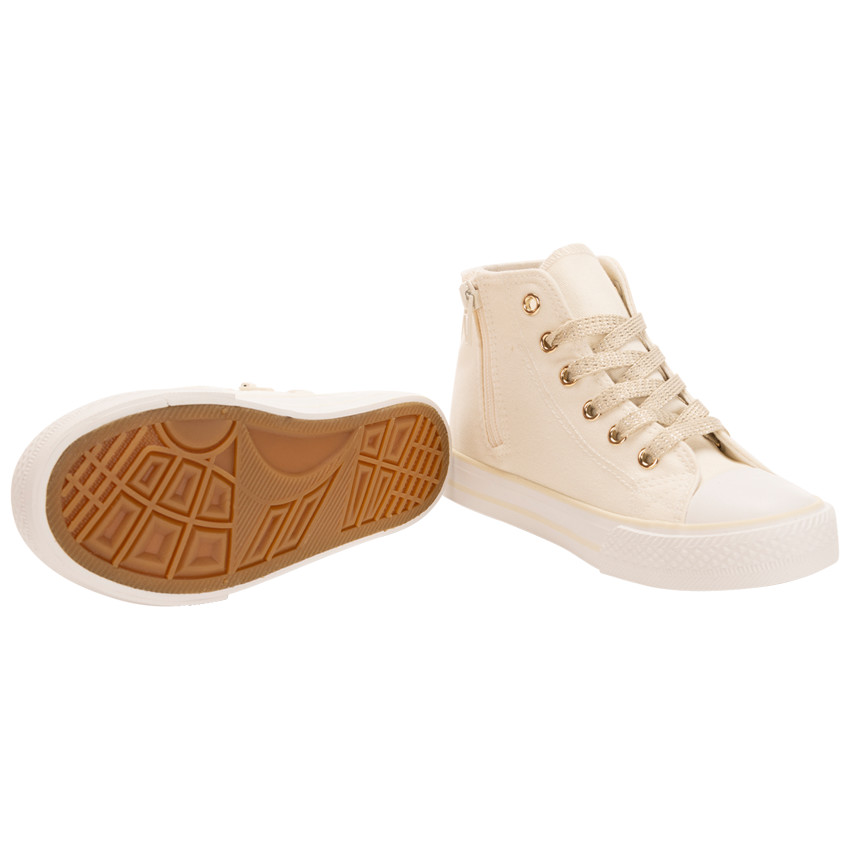 Zapatillas lona altas niña online