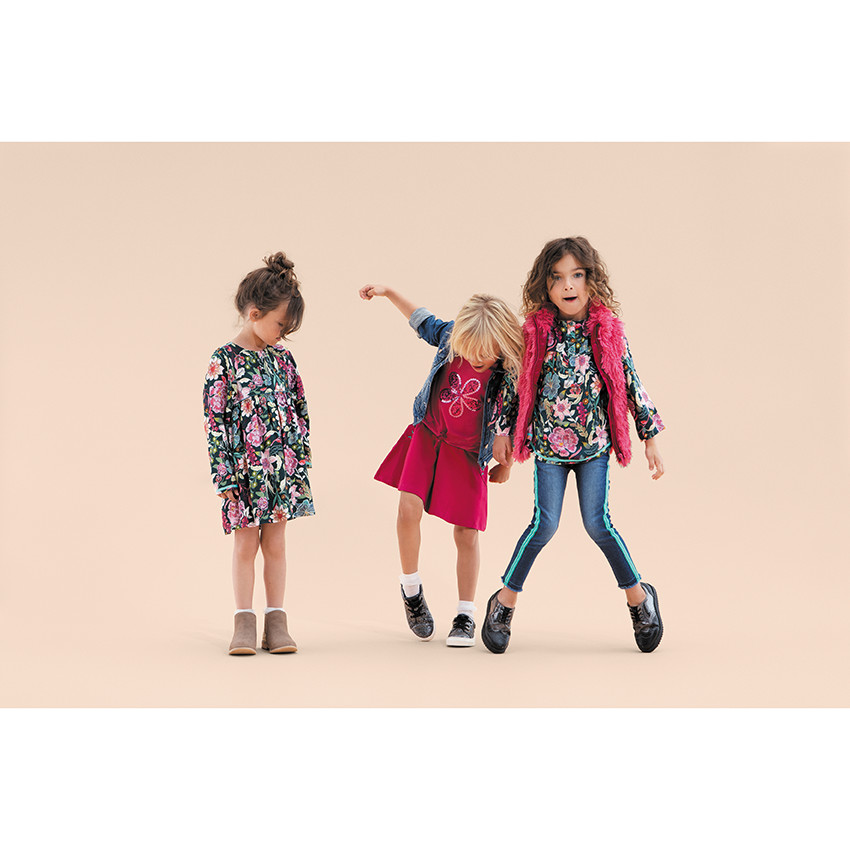 Zapatillas brillantes con cordones de satén del 24 al 27 