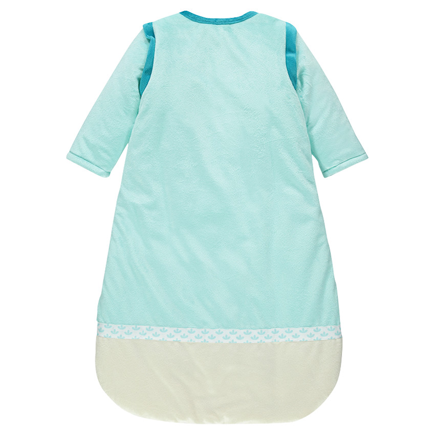 Saquito para dormir con manga desmontable de terciopelo con pandas con bordado 