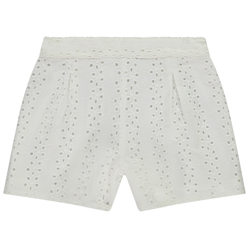 Short de brodería inglesa forrada para niña 