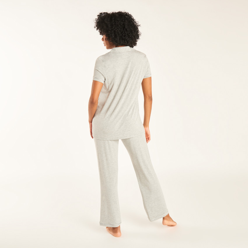 Conjunto de pijama de jersey liso de maternidad 