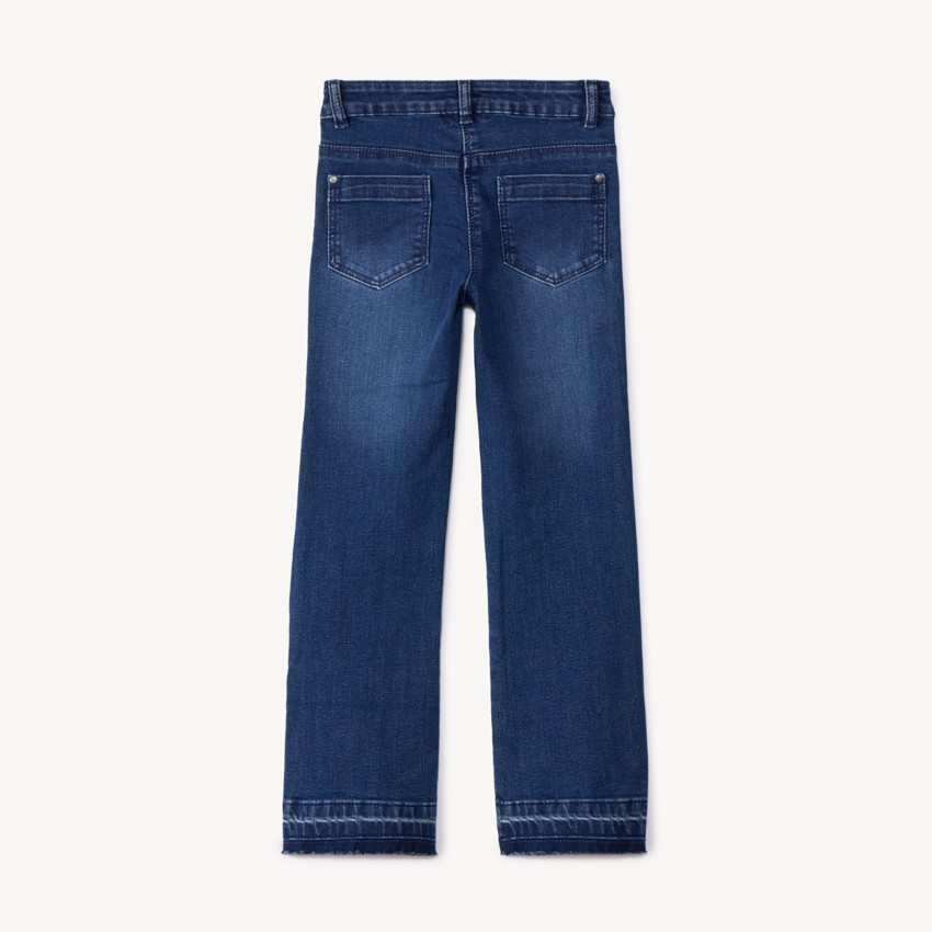 Pantalones vaqueros de corte acampanado para niña 