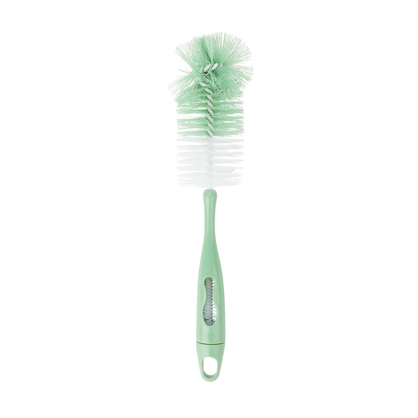 Cepillo limpiabiberones y tetinas verde 