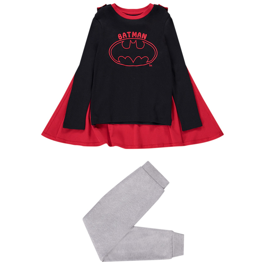 Pijama de 2 piezas con capa desmontable de Batman Warner para niño  Additional Pijama de 2 piezas con capa desmontable de Batman Warner para niño