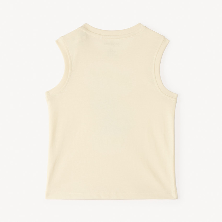 Camiseta sin mangas de estampado de cocodrilo para bebé niño. 