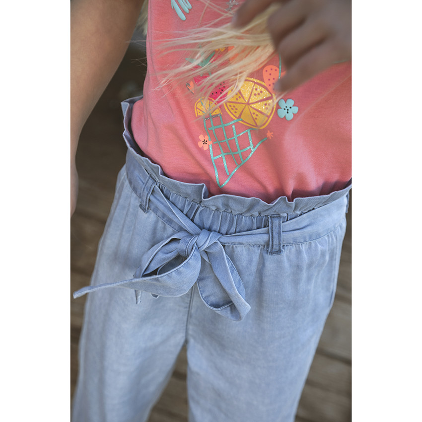 Pantalon large en lyocell pour fille  Additional Pantalon large en lyocell pour fille